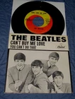 The Beatles-Can't Buy Me Love/You Can't Do That-Vinyl 45 w/Picture Sleeve