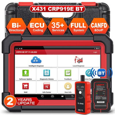 LAUNCH X431 CRP919EBT PRO Elite Bidirectional Car Diagnostic Scanner ECU Coding