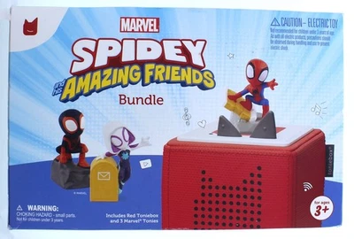 BOXINE US INC. Tonies Toniebox Audio Player with Marvel Spidey & His Amazing Friends (Red)