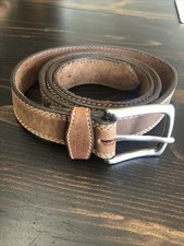 Duluth Trading Co Mens Brown Leather Belt Size 50 Get Better With Age
