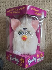 Vtg NIB Furby 1998 Snowball White Interactive Toy Sealed Box