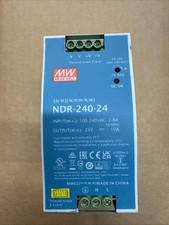 MEAN WELL NDR-240-24 24VDC  10A DIN Rail Power Supply