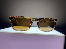 Persol Ratti 804 Foldable sunglasses, Yellow Tortoise, Meflecto, Italy 1960