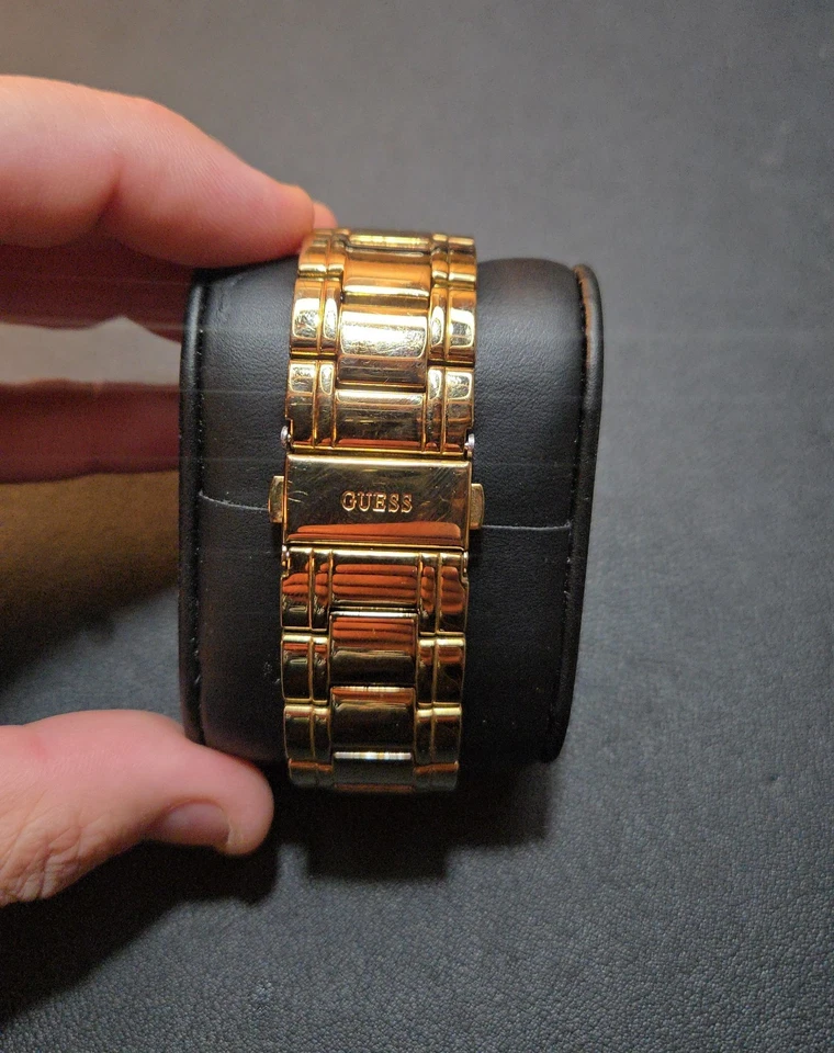 GUESS Unisex Gold-Tone Chronograph Watch 44mm - Image 3 of 4