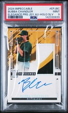 2024 Panini Impeccable Elegance Autographs Bubba Chandler 06/25 PSA 9 MINT 