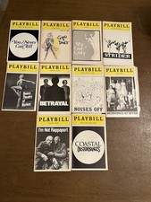 10 Broadway Playbills from the 1980's A few have the ticket stubs