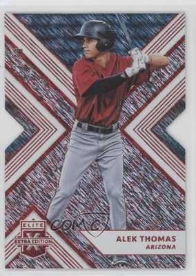 2018 Panini Elite Extra Edition Status Red Die-Cut 12/99 Alek Thomas #62 hf2
