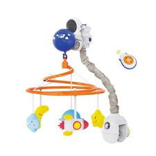 Baby Crib Mobile with Music and Lights, Space for Blue