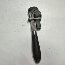 Vintage Stillson 8” Wood Handle  Pipe Wrench Made In USA