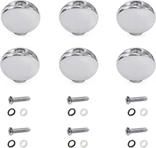 6PCS Small Oval Metal Guitar Tuning Pegs Keys Tuners Machine Heads Buttons Knobs