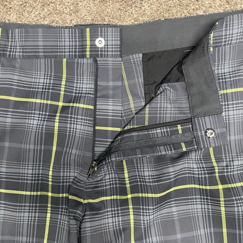 Nike Golf Mens Size 40 Plaid Shorts Pockets Athletic Board Bermuda Preppy Gray - Picture 6 of 7