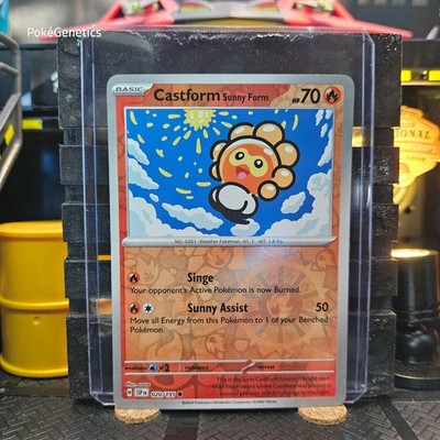 Castform Sunny Form Surging Sparks Reverse Holo 020/191 Pokémon TCG SV08 Common