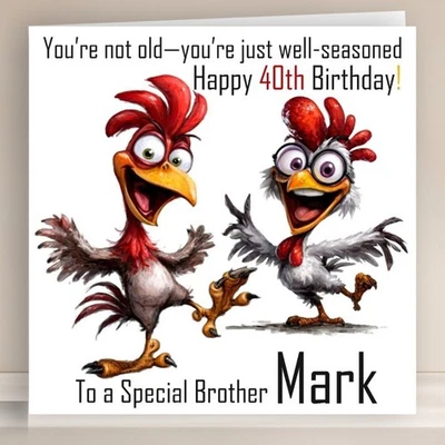 CARD STUDIO 4 U Personalised Birthday Card Greeting Cards for Him Men Husband Brother Friend