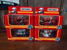 1993 4pc Complete Set Series 4 Matchbox Sprint Cars 1/64 Diecast 