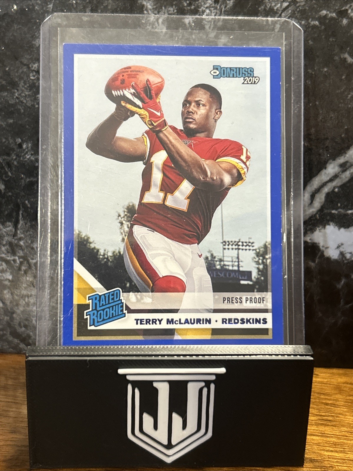 2019 Panini Donruss - Rated Rookie Terry McLaurin #329 Press Proof Blue (RC) (Z)