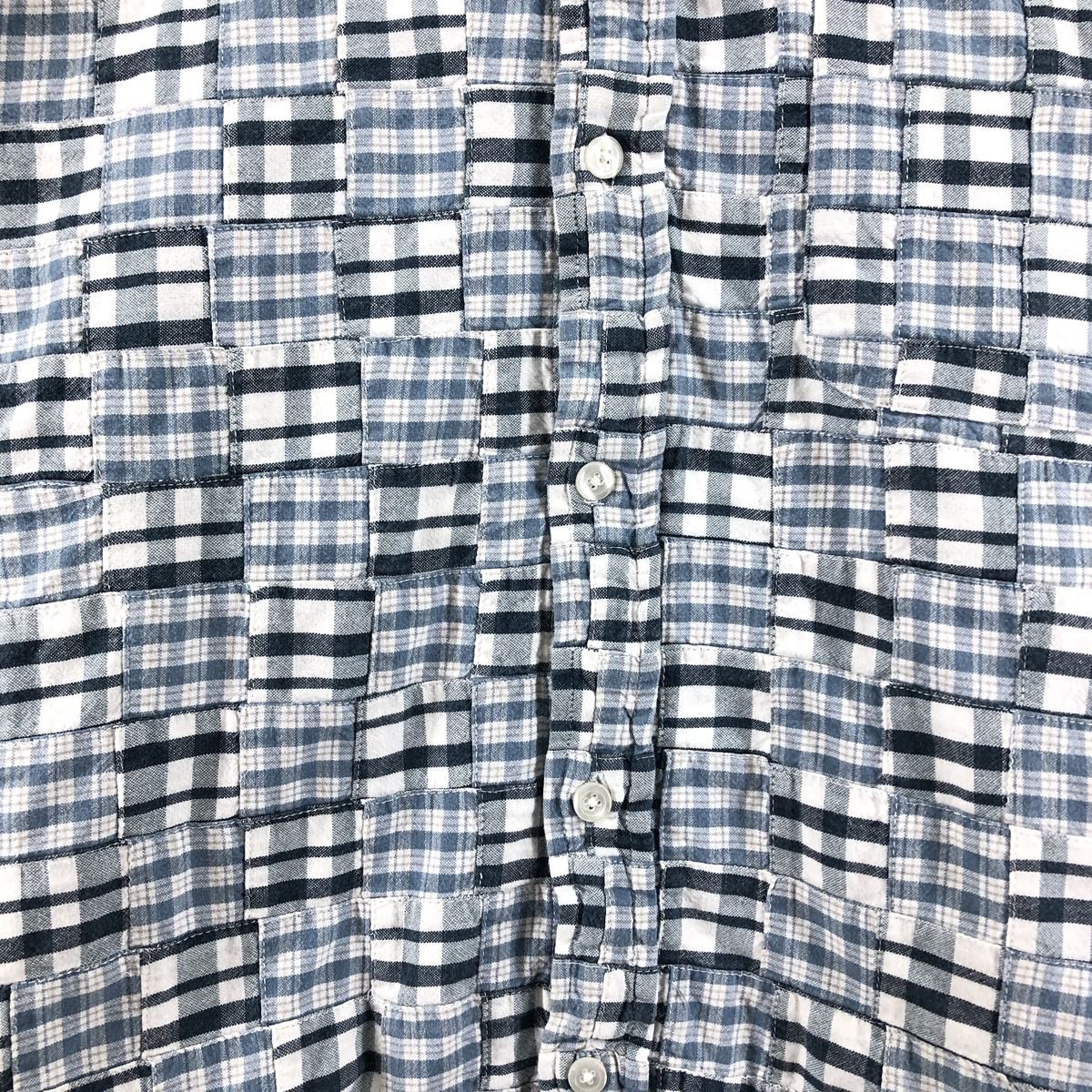 Used Orvis patchwork long-sleeved button-down che… - image 4