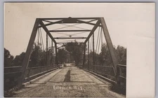 RPPC-Belleville, Wis., Bridge over the Sugar River