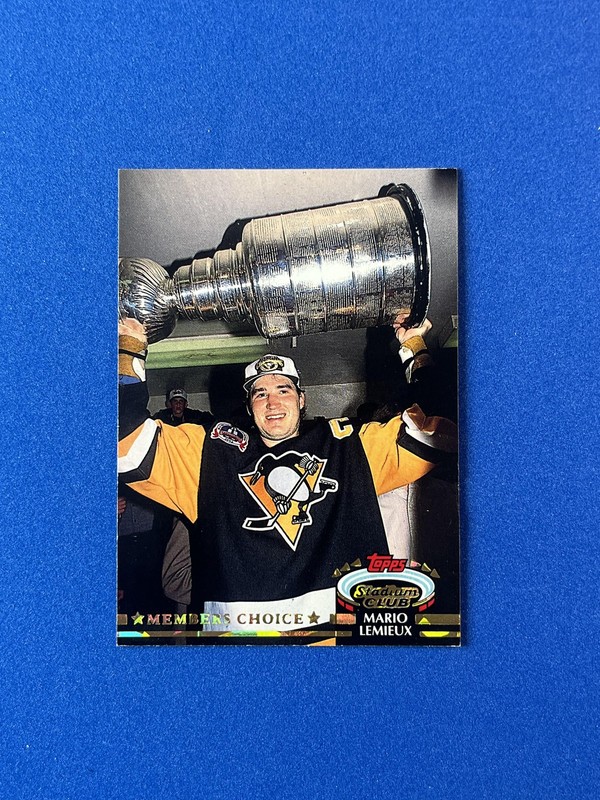 1992-93 Topps Stadium Club Members Choice #251 Mario Lemieux Hockey Card JPC