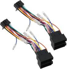 2 Pack 16 Pin ISO Radio Wiring Harness Adapter for Android Car Stereo Radio GPS