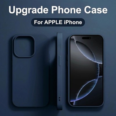 Original Flüssigsilikon-Handyhülle für Apple iPhone 11, 13, 12, 14, 15, 16 Pro M