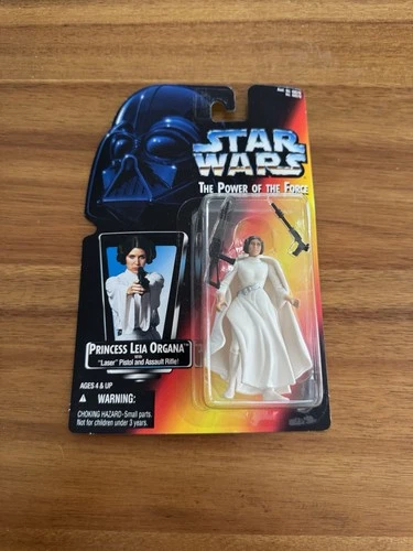 Star Wars POTF2 Princess Leia Organa Kenner 1995 Red Card MOC Blaster Rifle