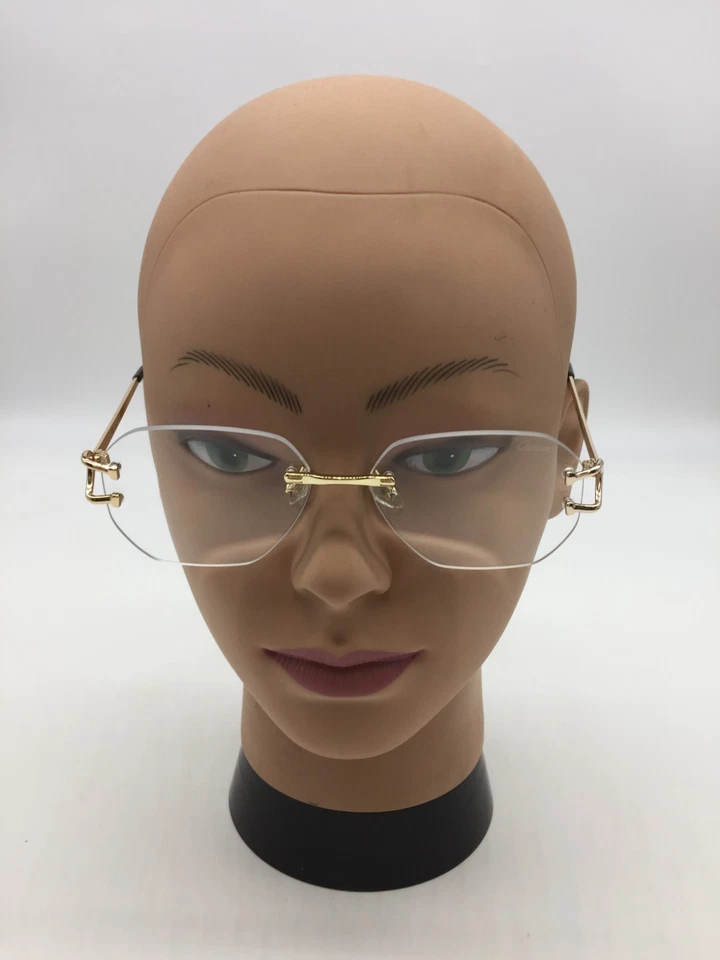Cartier Rimless Gold Eyeglasses Optical Frame 56-15-140 - Image 2 of 4