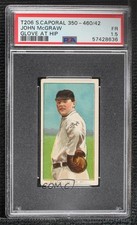 1909 T206 Sweet Caporal 350-460 Factory No 42 Back John McGraw PSA 1.5 HOF 1q7