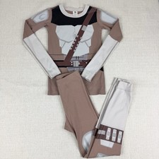 Hanna Andersson Star Wars Pajama Set Size 140 cm US 10 Mandalorian Brown PJ