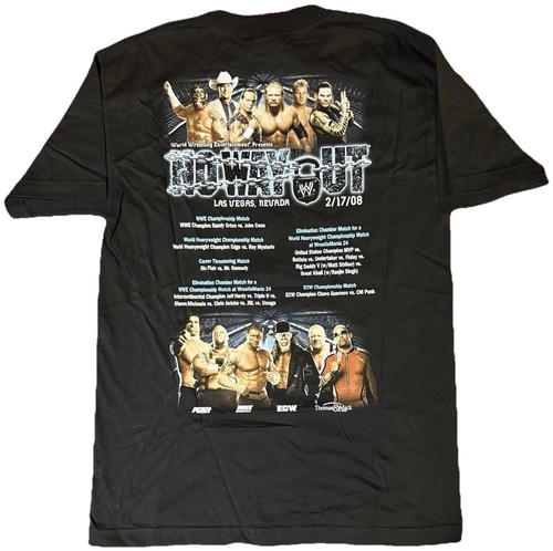 WWE No Way Out Event Shirt, Double Sided Size M New VTG 2008 PPV NWOT - Picture 2 of 3