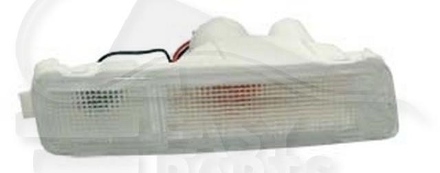 Feu avant-droit pour pare-choc de Mitsubishi L200 K74 phase 2 en plastique ABS noir