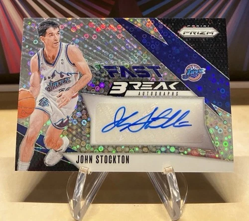 2024-25 PANINI PRIZM JOHN STOCKTON FAST BREAK AUTOGRAPH #FB-JST UTAH JAZZ