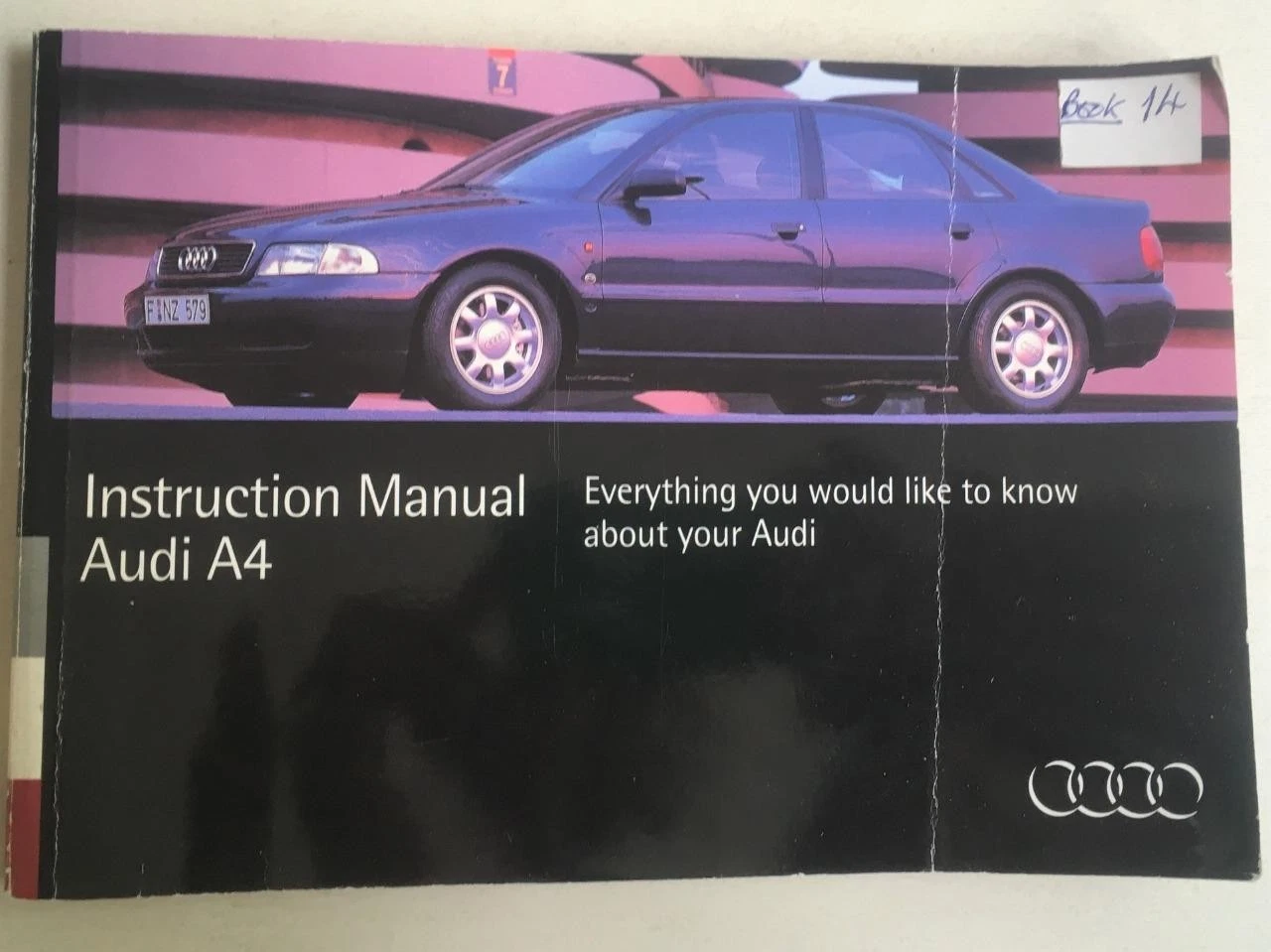 Audi A4 Car Owners Instruction Manual Handbook September 1994 #951.561.8D0.20
