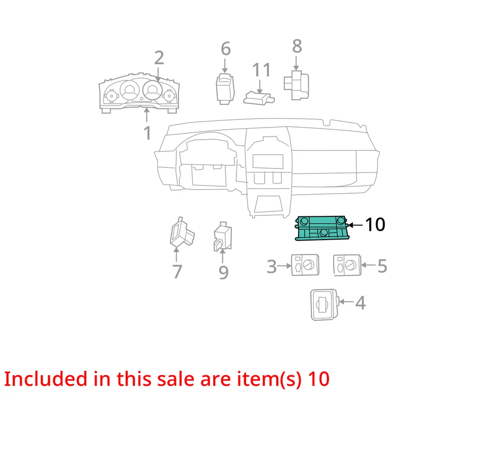 Chrysler Town & Country 2008-2010 calefacción aire acondicionado control de clima P55111805ai AJE5C Foto 3 de 4