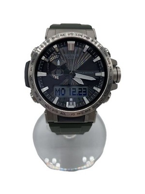 CASIO Solar Watch/PROTREK/Analog/Rubber/SLV/KHK Authentic From Japan