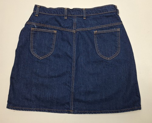 Gonna donna vintage Hunt Club JC Penney 100% cotone denim taglia 13 ottime condizioni - Foto 2 di 6