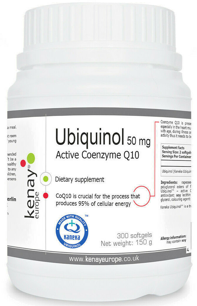 UBIQUINOL KANEKA COENZYME Q10 50 MG, 300 SOFTGELS