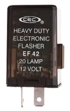 2-Prong Electronic Turn Signal Flasher Relay EF42, Two Pins, Square, 45 Amps