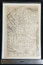 Vtg Map of Georgia, Alabama & Mississippi 1864 by Harper's Weekly