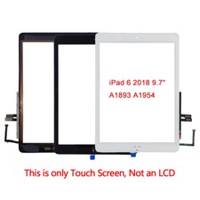 For iPad 6 2018 9.7" A1893 A1954 Touch Screen Digitizer Replacement  Home Button