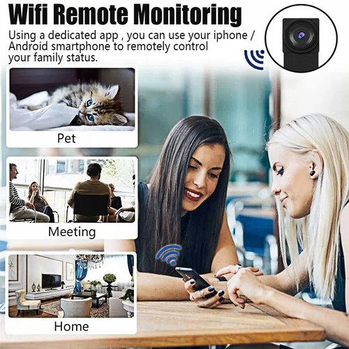 2x Mini Wlan Wifi Kamera P2P Überwachungskamera Video Aufnahme Knopf Einbau USB - Bild 8 von 17