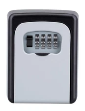 ZHENGE Key Storage Lock Box Outdoor,Wall Mounted Key Safe Box,4-Digit Lock Box