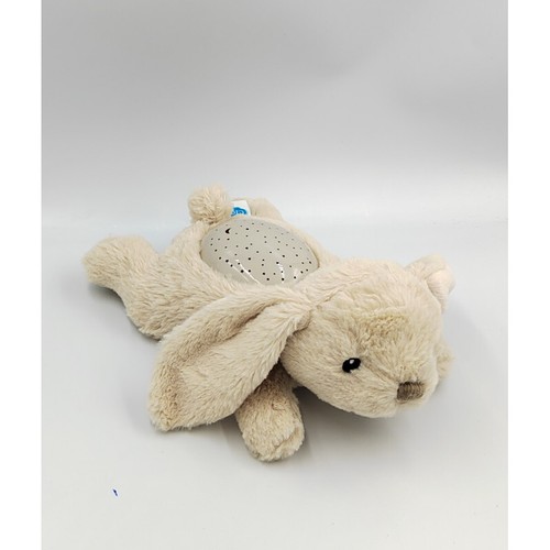 Veilleuse Musicale Lapin Avec Projection D'étoiles - Doudou Peluche Rose - Pour Bébé Dès La Naissance