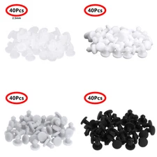 40x 2.5mm Solid Rubber Plug Stopper High Temperature Resistant Paint Protection
