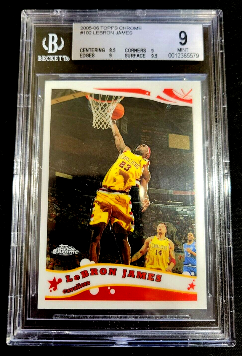 【希少】2005-06 Topps Chrome LeBron James 2005-06 Topps Chrome LeBron James #102 BGS 9 MINT | eBay