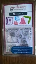 Spellbinders Shapeabilities Hampton Art Wedding Cake 6 Stamps 5 Dies Paper Craft