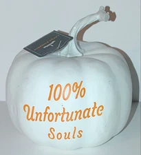 Cresent Enterprise Co. - Large Pumpkin - White - 5"  W x 5" H