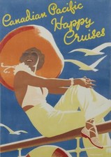 Canadian Pacific Happy Cruises Illustrated | Vintage Poster | A1, A2, A3
