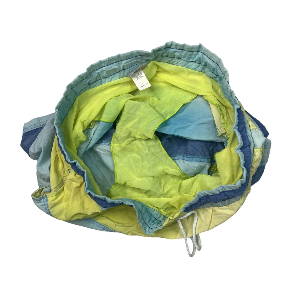 Adidas De Colección Años 80 Bañador Pantalones Cortos 5" Entrepierna Forro Integrado Azul Verde Grande Foto 4 de 4