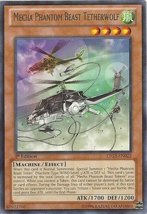 Mecha Phantom Beast Tetherwolf - LTGY-EN022 - Rare - 1st Edition x3 - Near Mint