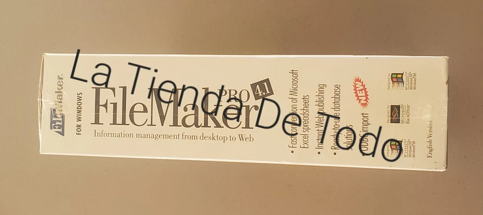 VINTAGE 1998 OLD NEW STOCK COMPUTER CD ROM FILE MAKER pro 4.1 FOR WINDOWS - Image 2 of 4